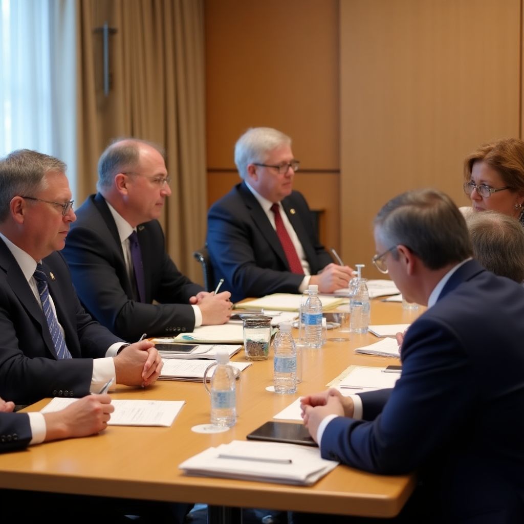 Reunión con reguladores financieros